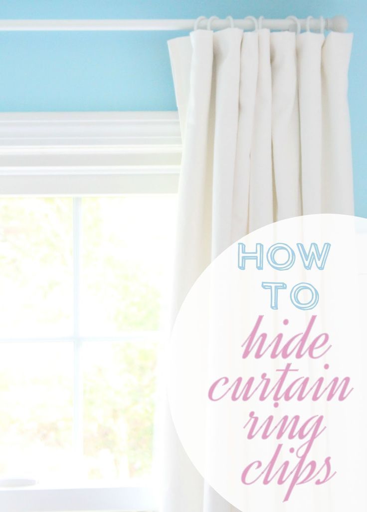 Quick Tip Tuesday:: Hiding The Clips On Curtain Rings -   25 diy curtains rings
 ideas