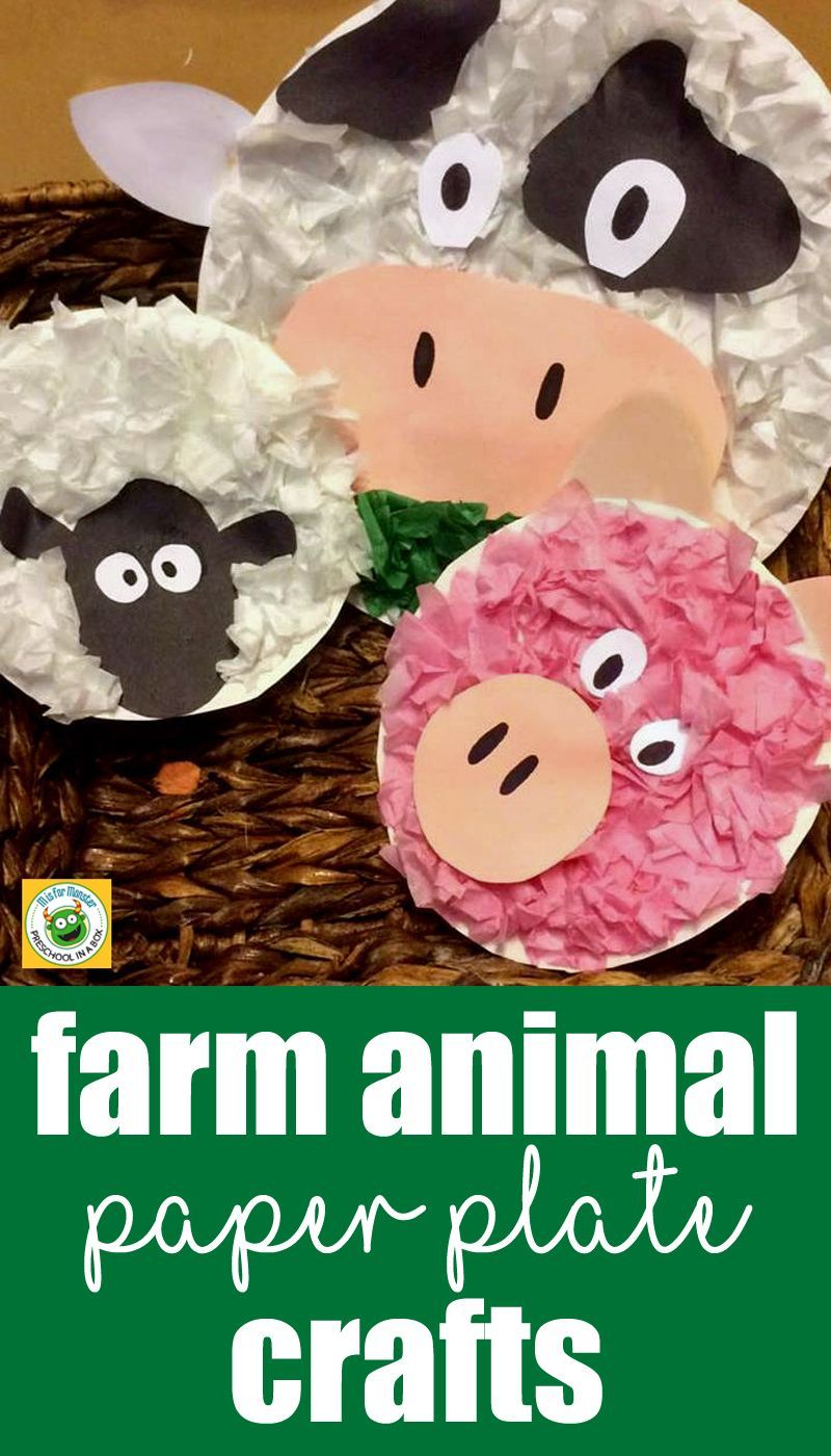 Farm Animal Friends: A Paper Plate Crafts For Kids -   25 farm animal crafts
 ideas