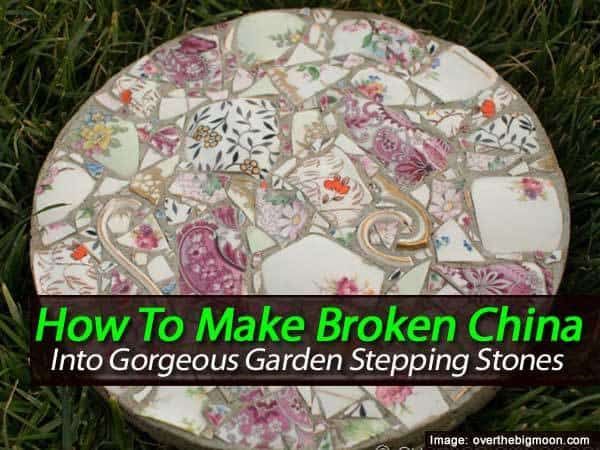 How To Make Broken China Into Gorgeous Garden Stepping Stones -   25 garden stones broken china
 ideas