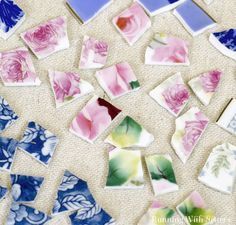 How To Cut China For Mosaics -   25 garden stones broken china
 ideas