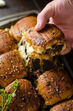 French Onion Beef Sliders For A Crowd -   25 shaved beef recipes
 ideas