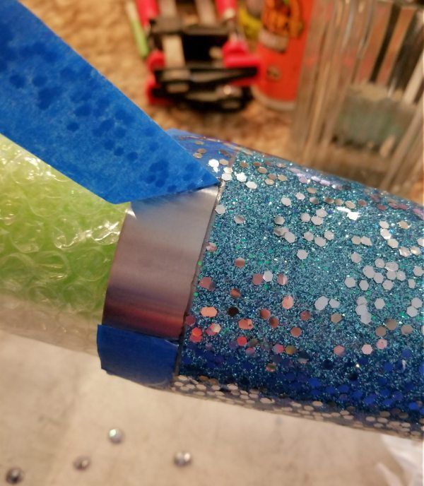 Glitter Tumbler Step by Step Pics and Video Tutorial -   25 unique diy art
 ideas