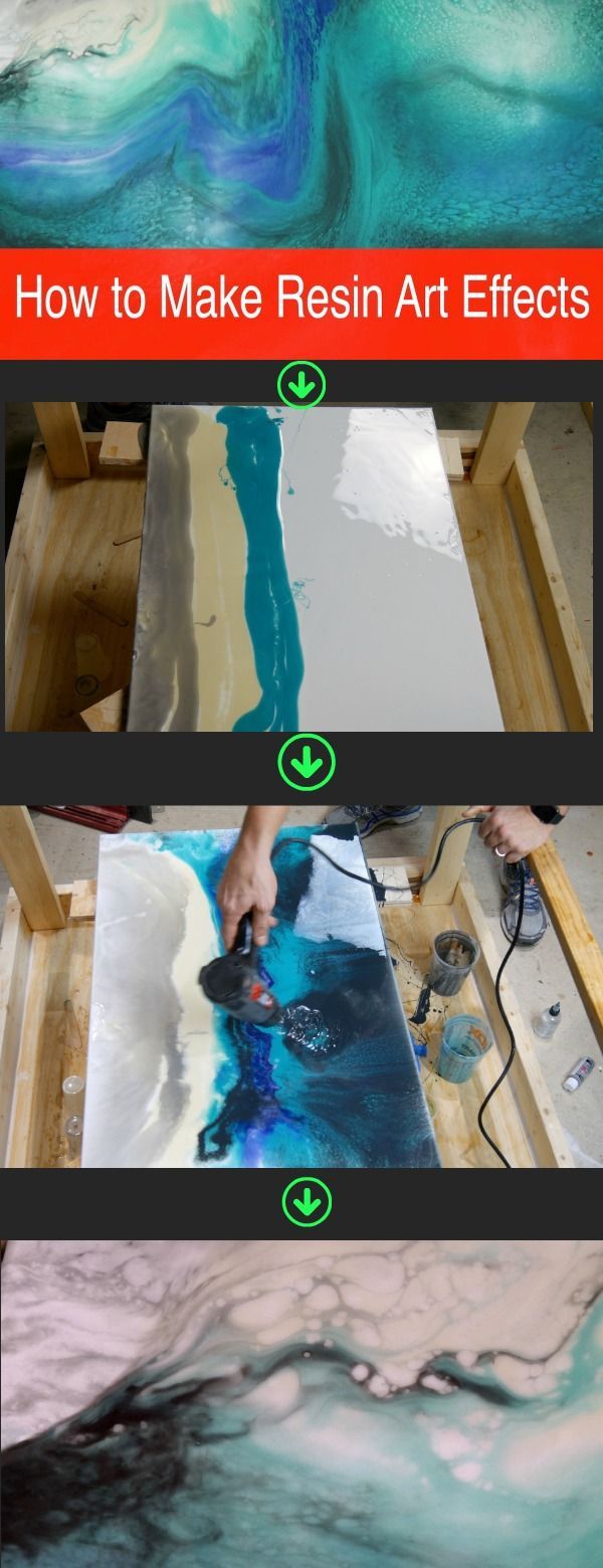 How to Make Resin Art Effects on a Canvas -   25 unique diy art
 ideas