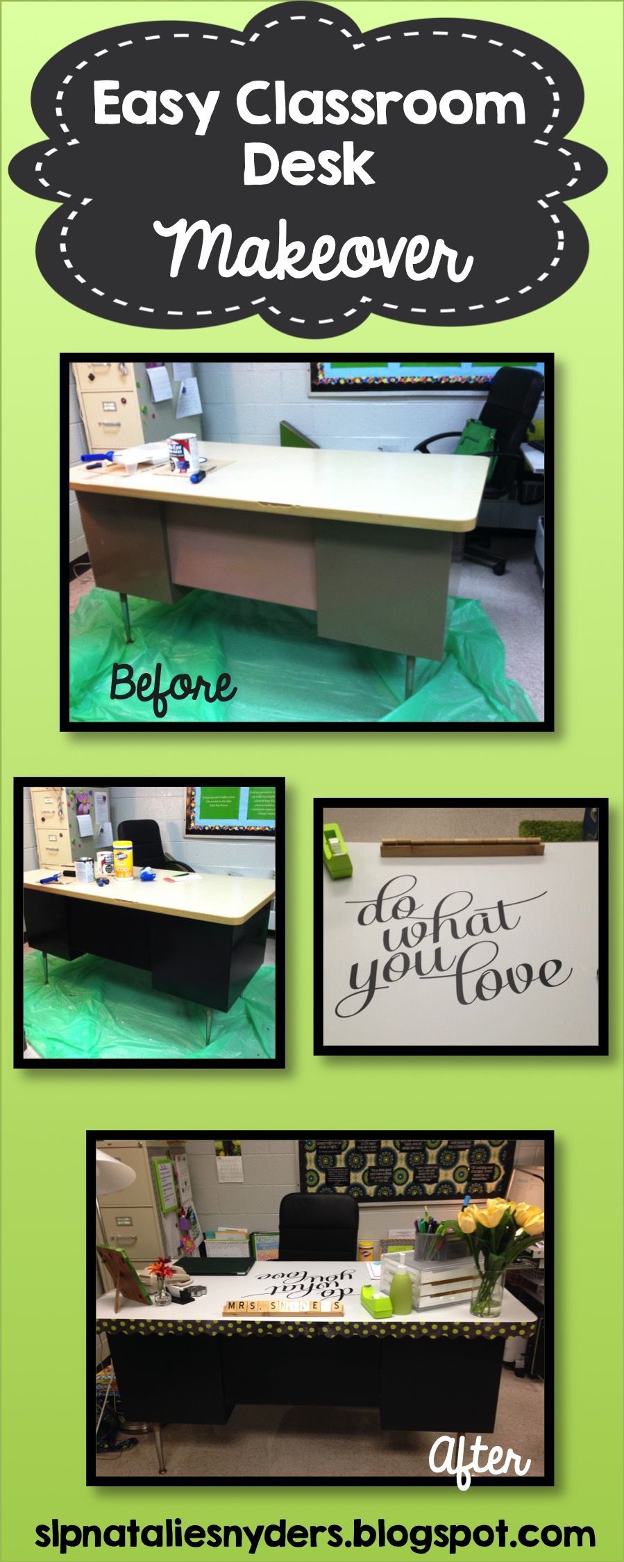 Classroom Desk Makeover -   10 teacher desk decor
 ideas