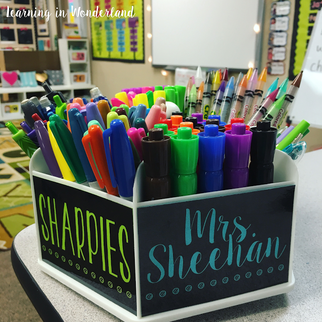 Free Labels for You Target Caddie -   10 teacher desk decor
 ideas