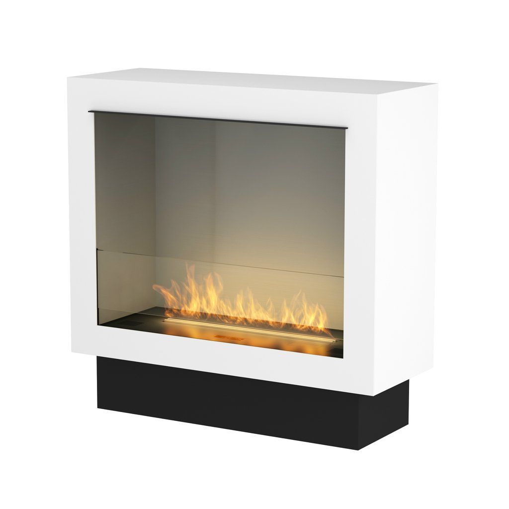 Planika PrimeBox Free-Standing Ethanol Fireplace- Automatic w/ Glass -   13 free standing fireplace decor
 ideas
