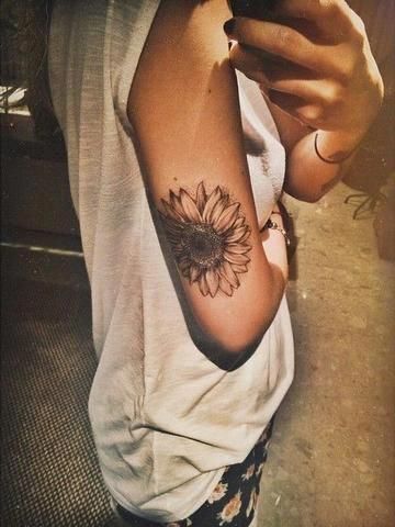 Katelyn Sunflower Temporary Tattoo -   13 meaningful tattoo country
 ideas
