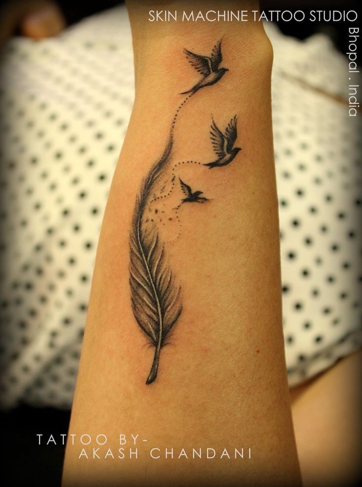 100 Cute Feather Tattoo Ideas For Your First Tattoo -   13 unique tattoo feathers
 ideas