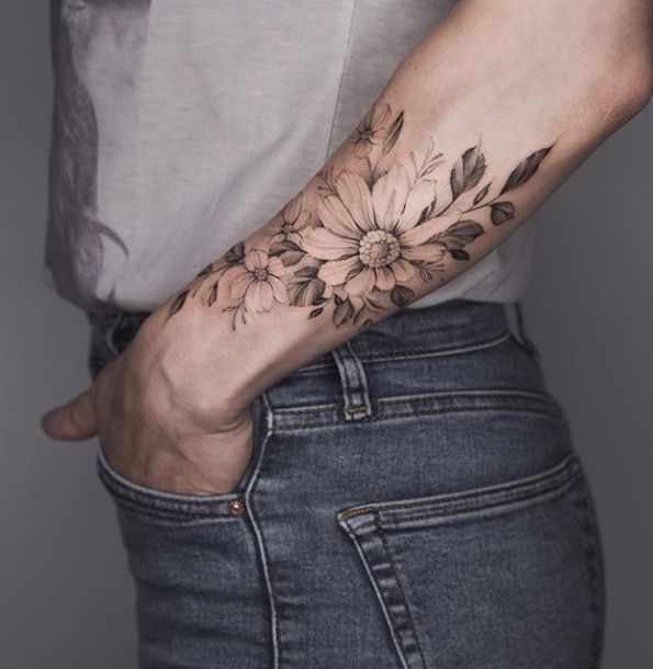 82 Snaps That Will Convince Every Woman To Get Inked -   14 floral forearm tattoo
 ideas