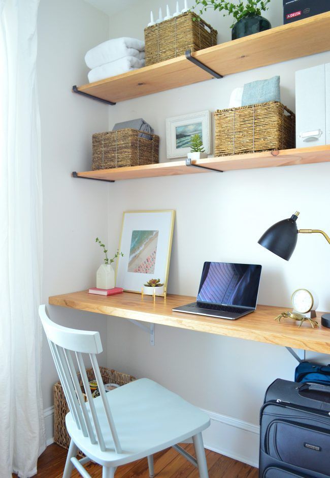 Making A Built-In Office Nook For $201 -   14 garden house office
 ideas