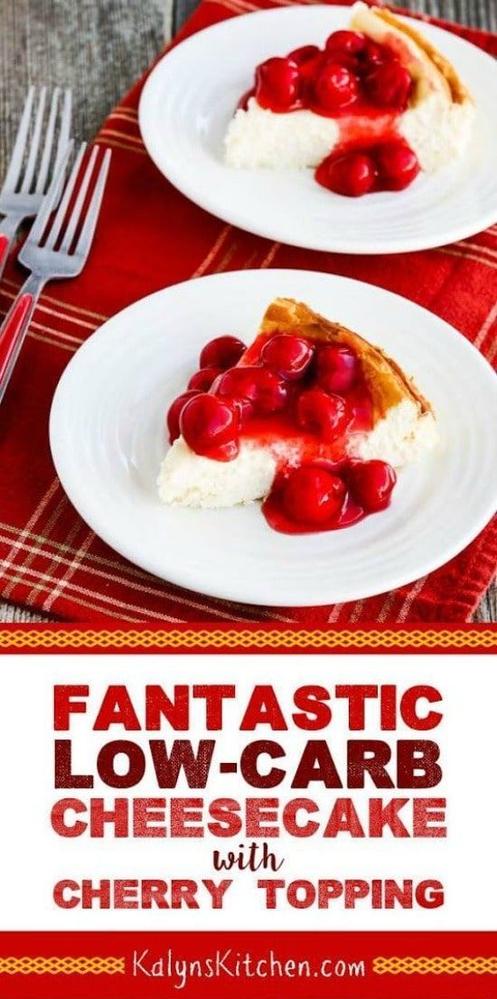 Fantastic Low-Carb Cheesecake with Cherry Topping (Video) -   14 south beach cheesecake
 ideas