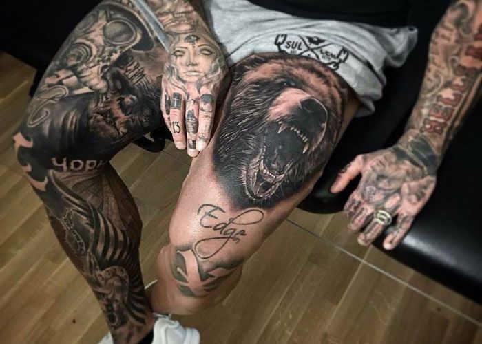 101 Best Tattoo Ideas and Designs For Men (2019 Guide) -   14 tattoo oberschenkel men
 ideas