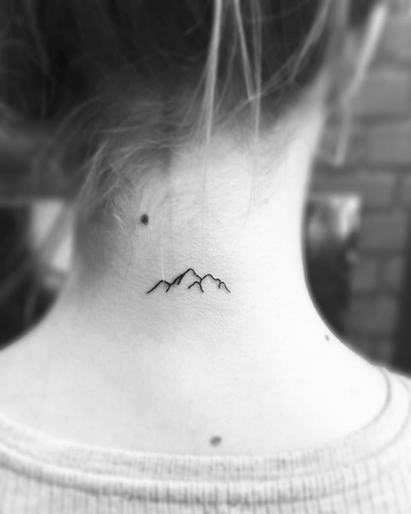 30 Epic Mountain Tattoo Ideas -   15 montana mountain tattoo
 ideas