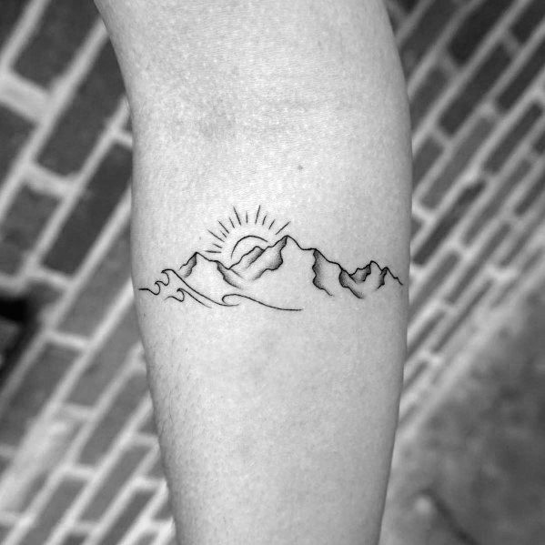 15 montana mountain tattoo
 ideas