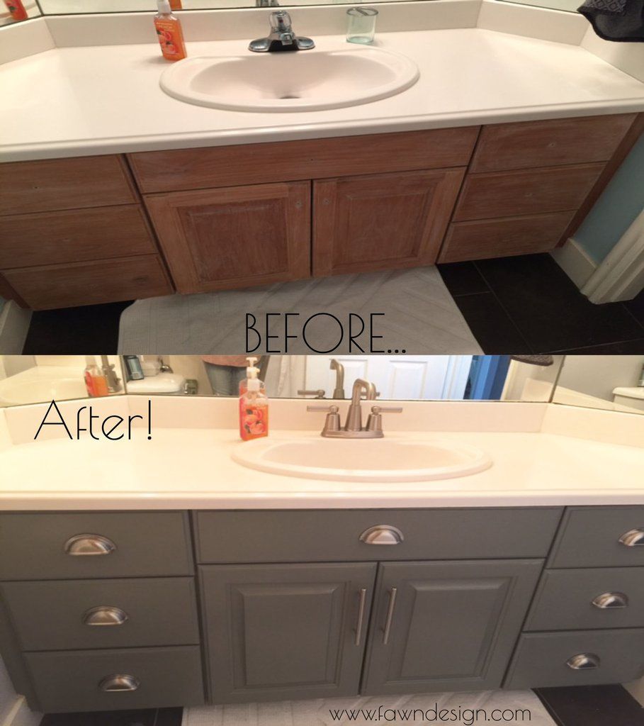 How to Paint Cabinets -   16 diy bathroom cupboard
 ideas