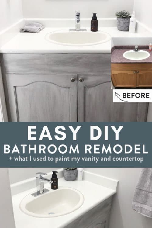 Easy, No Fuss DIY Bathroom Remodel -   16 diy bathroom cupboard
 ideas