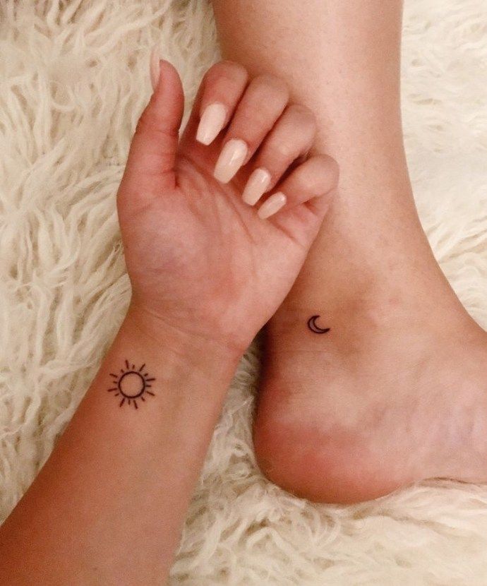 30 Small Minimalistic Tattoo Information & Ideas -   17 couple tattoo minimalist
 ideas