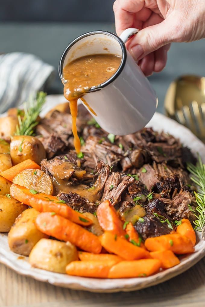 Instant Pot Pot Roast Recipe is the only recipe I need in life! Pot Roast is my absolute favorite! There's something about the tender meat, potatoes, carrots, and THAT SAUCE that is so comforting and delicious. This is the BEST POT ROAST RECIPE of all time. If you're in the mood for comfort food, you have to learn how to make this Pot Roast! -   18 crockpot recipes pot roast
 ideas