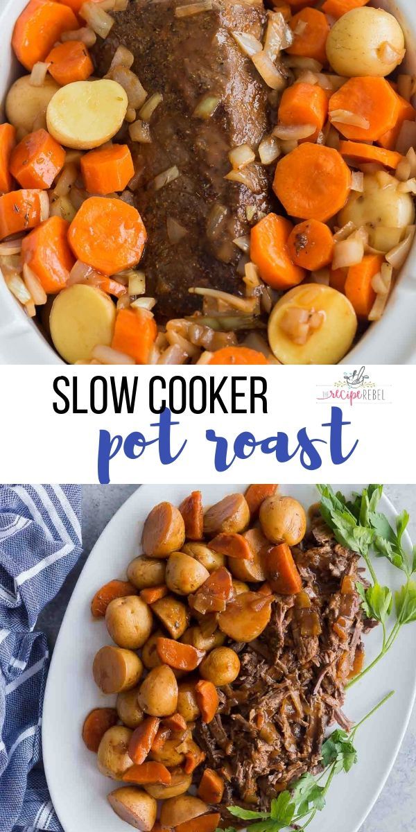 Slow Cooker Pot Roast -   18 crockpot recipes pot roast
 ideas