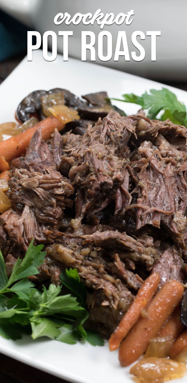 Make a Crockpot Pot Roast for the ultimate dinner! This easy pot roast recipe can be made in the crockpot or the instant pot. Crockpot Pot Roast with gravy is one of our favorite meals! -   18 crockpot recipes pot roast
 ideas