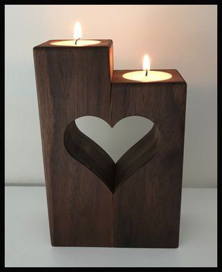 Heart Candle Holder -   18 diy candles stand
 ideas