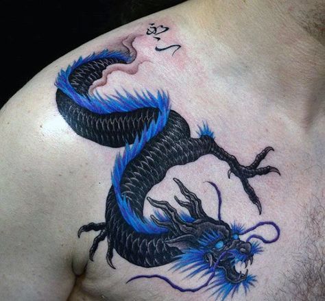 50 Small Dragon Tattoos For Men - Fire-Breathing Design Ideas -   18 dragon tattoo man
 ideas