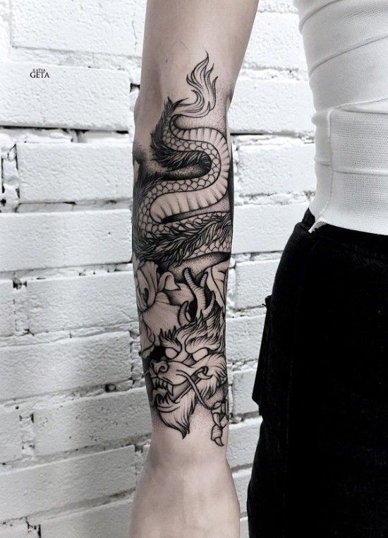 18 dragon tattoo man
 ideas