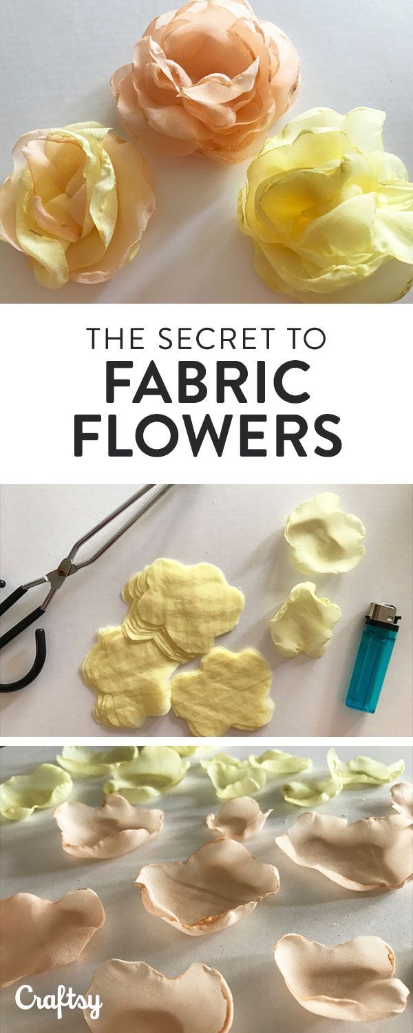 Fabric Flowers Tutorial: How to Sew Decorative Fabric Flowers -   18 ribbon flower crafts
 ideas