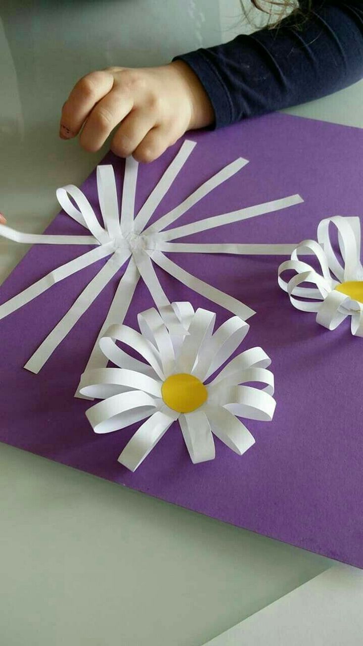 Spring crafts preschool creative art ideas 22 -   18 ribbon flower crafts
 ideas