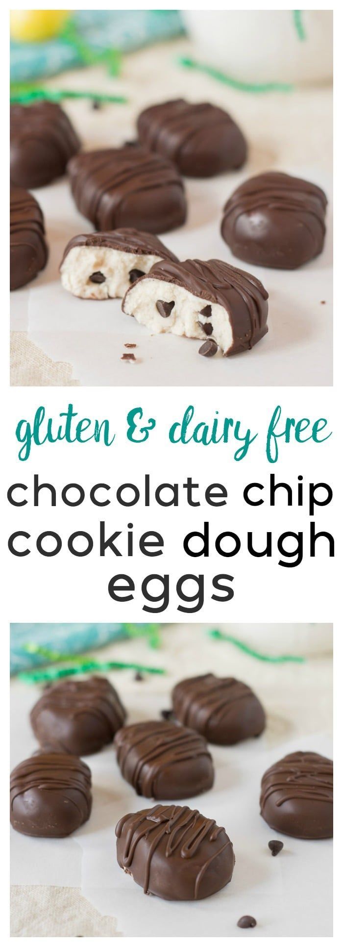 If you enjoy chocolate peanut butter eggs in your Easter basket, then you'll love these Gluten Free Chocolate Cookie Dough Eggs. These are easy to make, plus they're nut-free and vegan too! - @TheFitCookie -   19 fitness gifts gluten free
 ideas