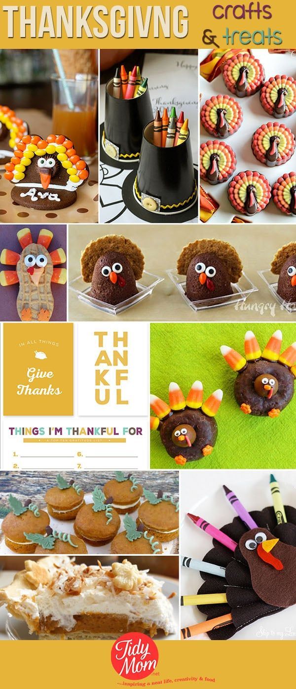 Thanksgiving Crafts and Treats -   19 thanksgiving crafts sweet treats
 ideas