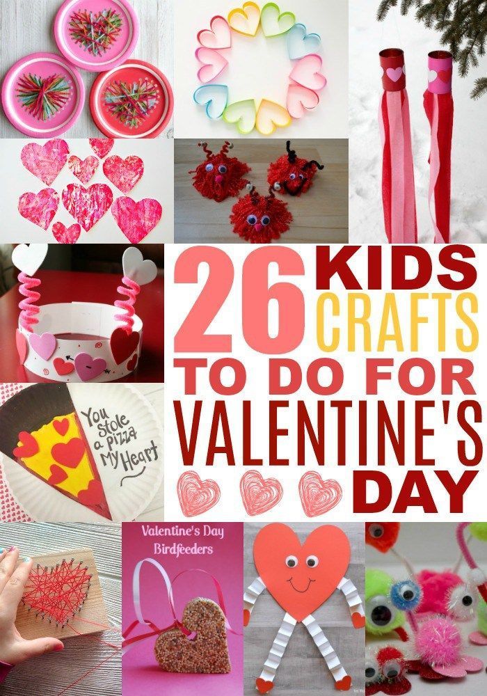 26 Fabulous Valentine's Day Crafts for Kids -   20 crafts gifts love ideas