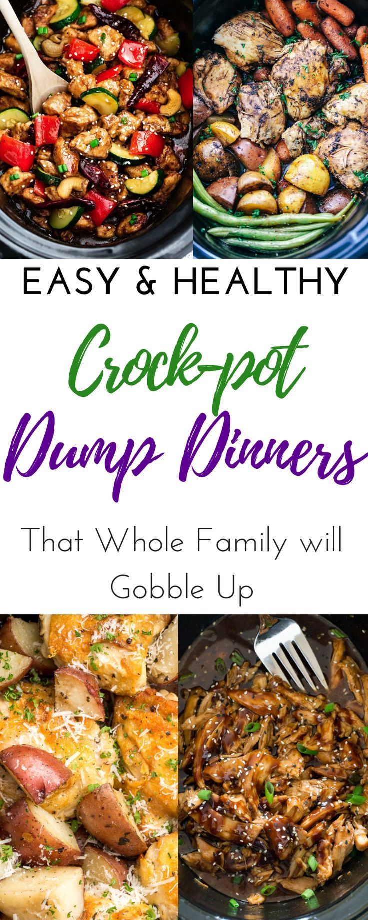 Easy Healthy Slow cooker Recipes the Family will Love for your Crock-pot -   20 crockpot recipes healthy
 ideas