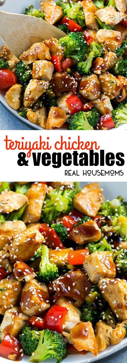 This Teriyaki Chicken and Vegetables is an easy and healthy meal that's perfect for a busy weeknight! via @realhousemoms -   20 crockpot recipes healthy
 ideas