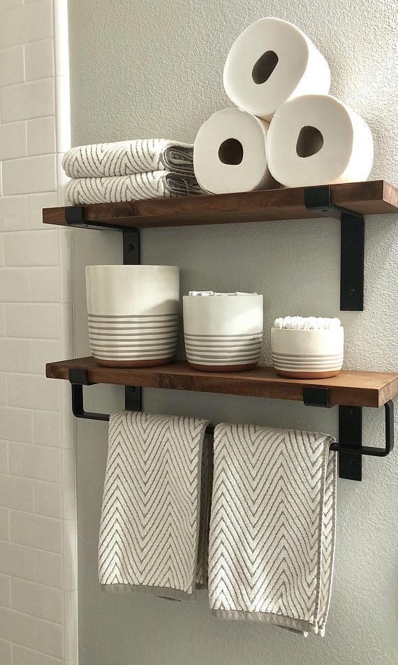 Metal Towel Bar, Modern Bathroom Hardware Accessories -   20 diy bathroom rustic
 ideas