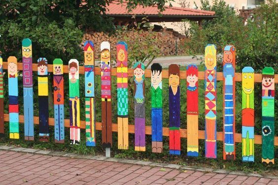 10 Fantastic Ideas For Decorating Your Patio or Garden Fence -   20 garden fence kids
 ideas