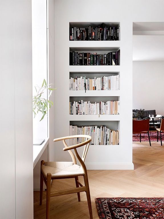 modern finnish design in a classic color palette -   20 scandinavian style shelves
 ideas