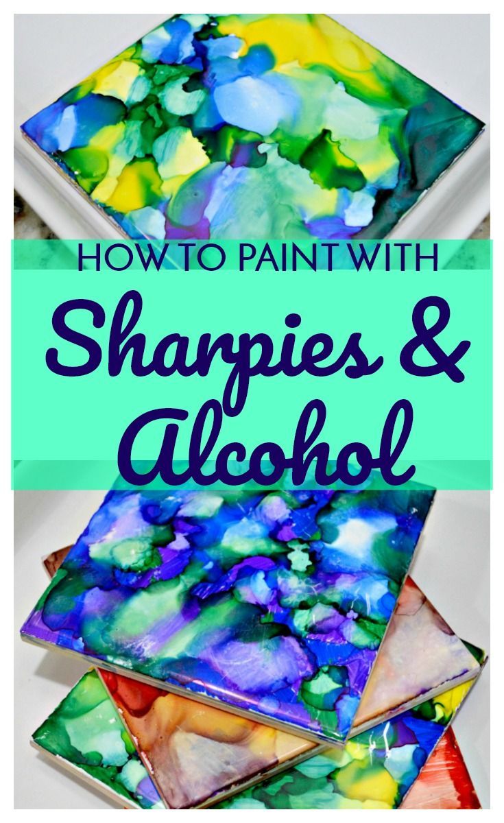 How to Paint with Sharpies and Alcohol -   20 summer crafts for women
 ideas