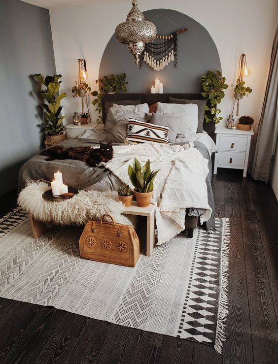 Boho look -   21 bedroom decor bohemian
 ideas