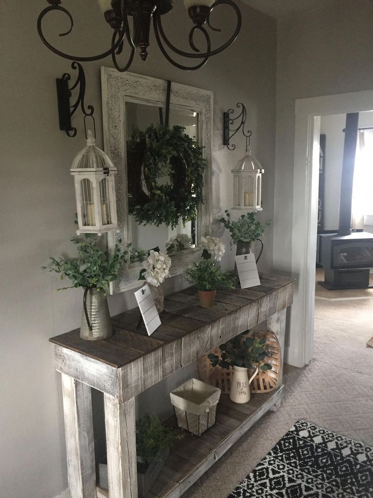20+ Best Entryway Table Ideas to Greet Guests in Style -   21 crafts table
 ideas