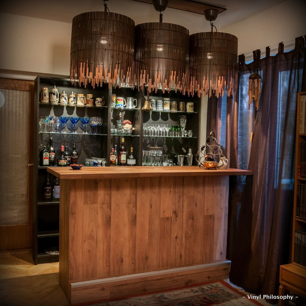 DIY Home Bar built from BILLY bookcases -   21 diy bar cheap
 ideas