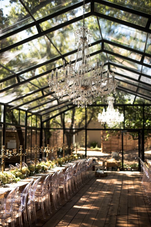 A Gorgeous Glass Marquee Wedding in the Woods: JJ & Hanli -   21 garden wedding marquee
 ideas