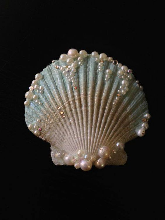 Uccellinoazzurro -   21 shell crafts seashell art
 ideas
