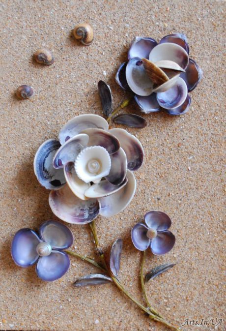 картина из ракушки - Яковенко Дина -   21 shell crafts seashell art
 ideas