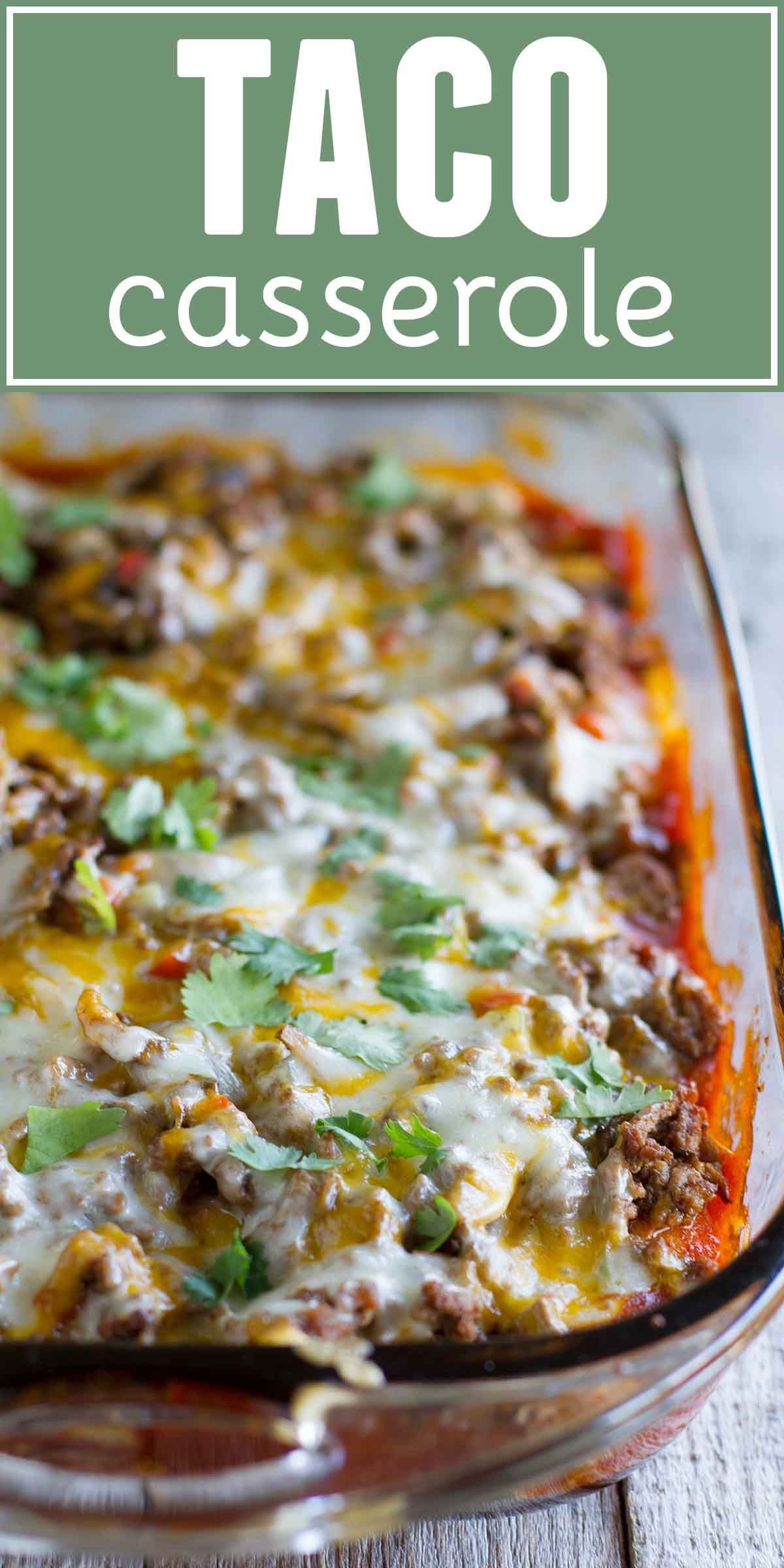 Biscuits are coated in taco sauce then topped with spiced ground beef and lots of cheese in this family friendly Taco Casserole. -   21 spicy hamburger recipes
 ideas