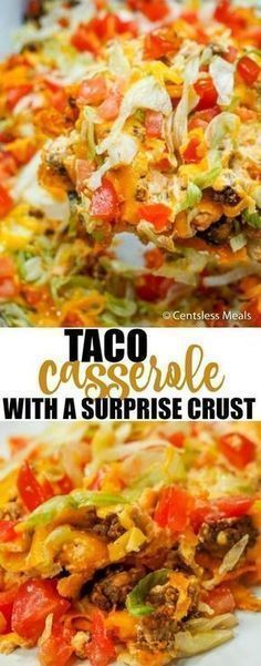 This easy taco casserole will definitely dazzle your taste buds! It’s got all of the spicy flavor combinations you love, mellowed perfectly by the cream cheese and cheddar cheese. It’s a casserole that will be requested often in your household! -   21 spicy hamburger recipes
 ideas