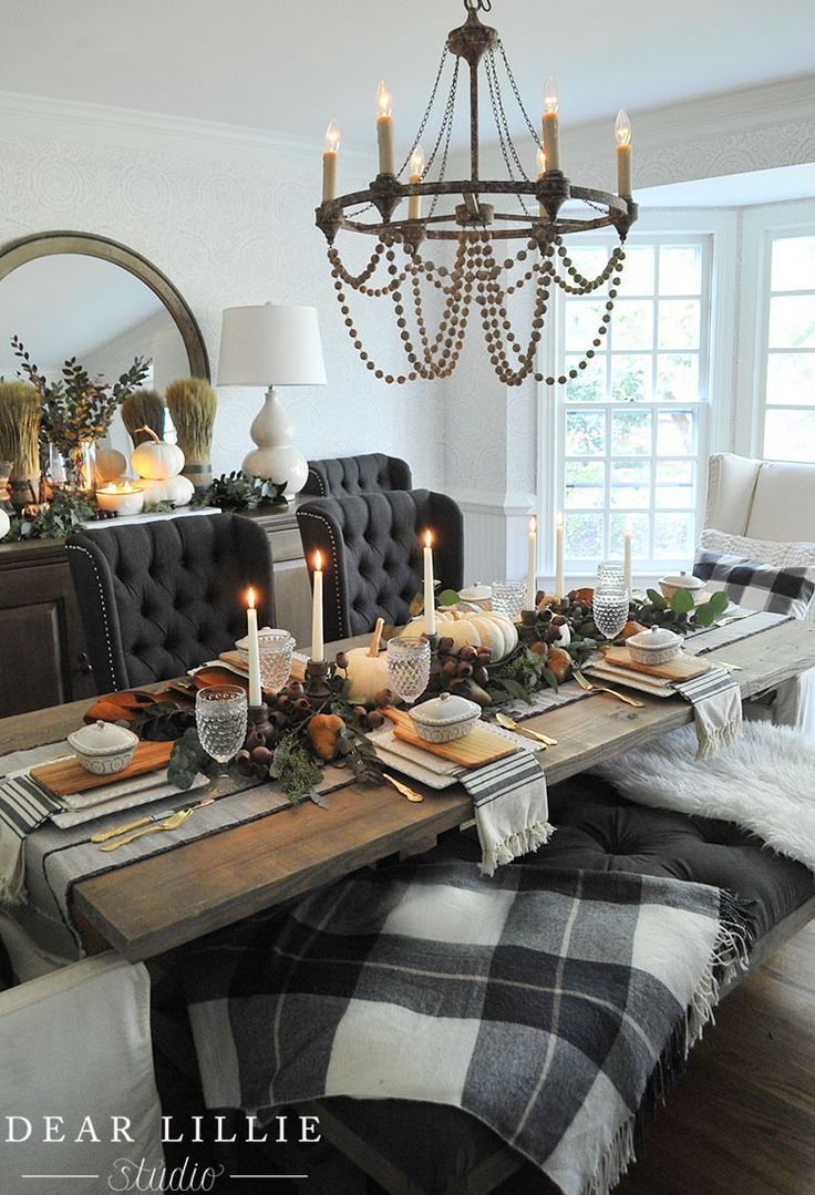 Thanksgiving Table Setting (Dear Lillie) -   22 casual dining decor
 ideas
