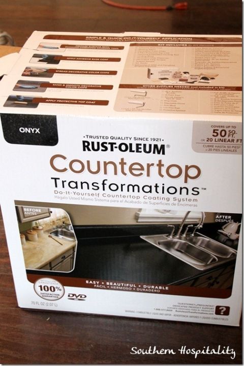 Rustoleum Countertop transformation kit -   22 diy bathroom countertop
 ideas