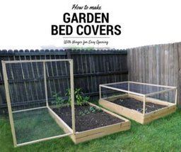 How to Make a Raised Garden Bed Cover With Hinges -   22 enclosed garden beds
 ideas