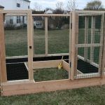 Grow and protect your produce with a removable raised garden bed fence -   22 enclosed garden beds
 ideas